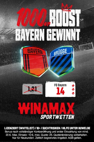 Winamax Boost Bayern - Brügge