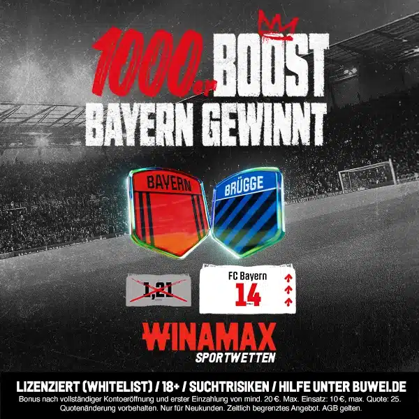 winamax bayern boost