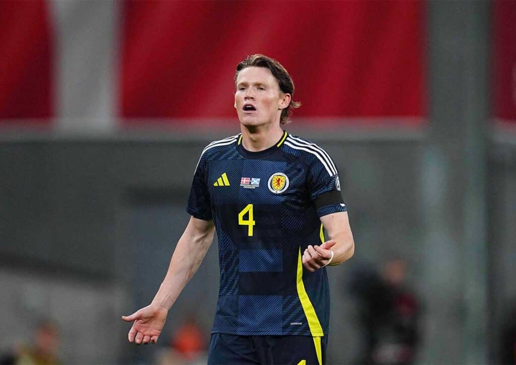Gelingt Schottland (im Bild: Scott McTominay) gegen Dänemark im finalen Duell die direkete Qualifikation für die WM 2026? (© Associated Press / Alamy Stock Photo) Schottland Dänemark Tipp