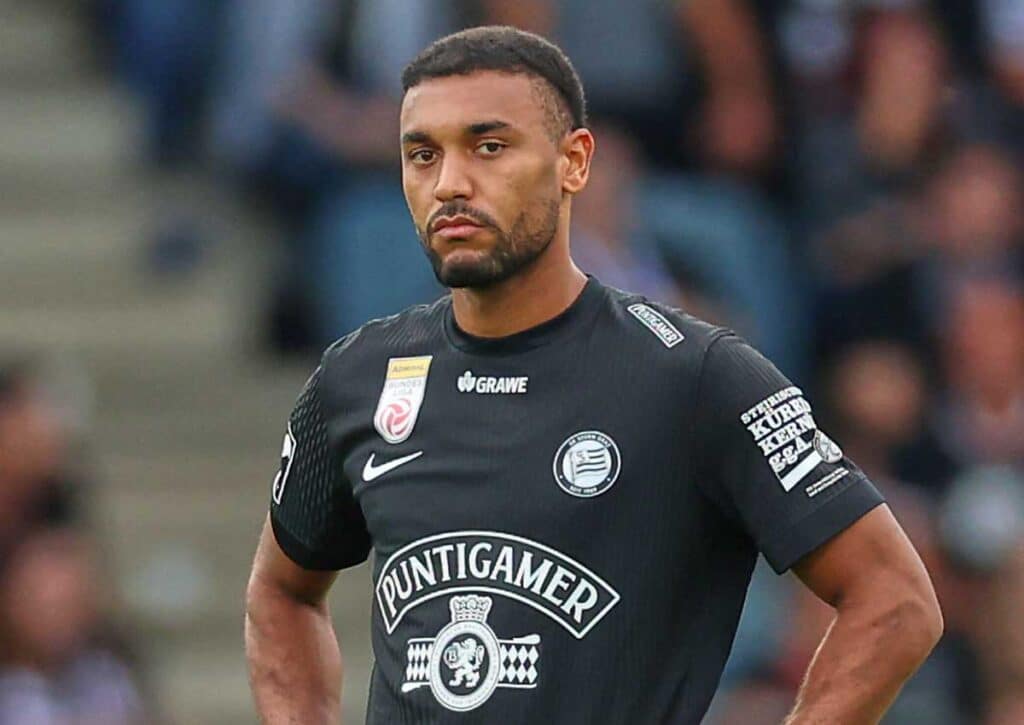 Muss Sturm Graz (im Bild: Malone) gegen Nottingham einen Misserfolg hinnehmen? (© dpa picture alliance / Alamy Live News) Sturm Graz Nottingham Tipp