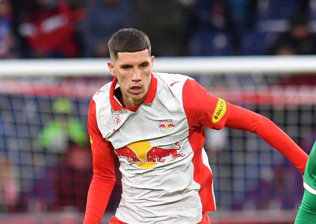 Präsentiert sich Red Bull Salzburg (im Bild: Ratkov) gegen die Go Ahead Eagles der Favoritenrolle entsprechend? (© APA-PictureDesk / Alamy Live News) Red Bull Salzburg Go Ahead Eagles Tipp