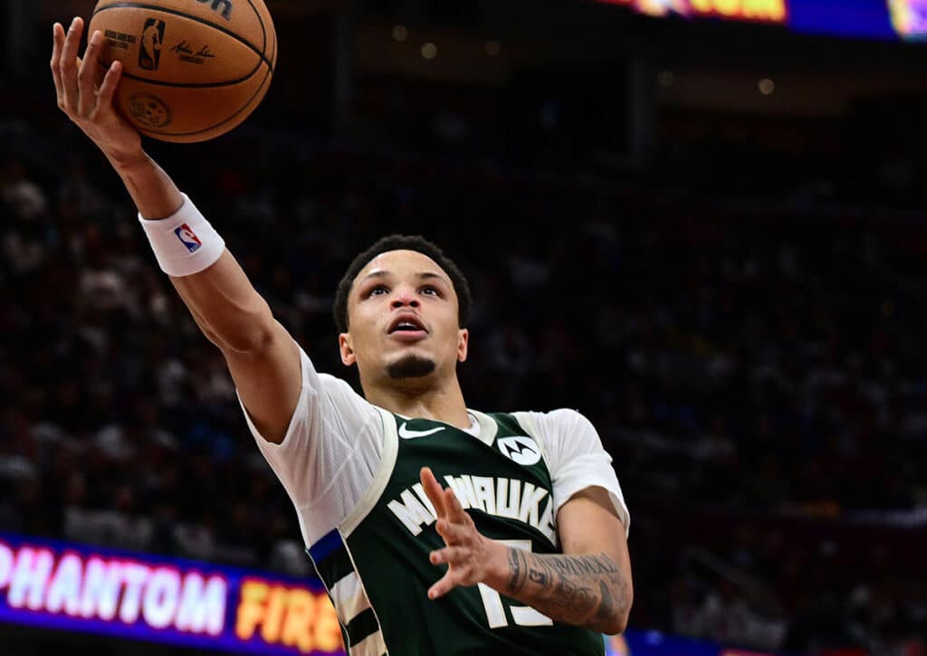 Kann Ryan Rollins von den Milwaukee Bucks auch gegen die Indiana Pacers auftrumpfen? (© Associated Press/David Dermer) Indiana Pacers vs. Milwaukee Bucks Tipp