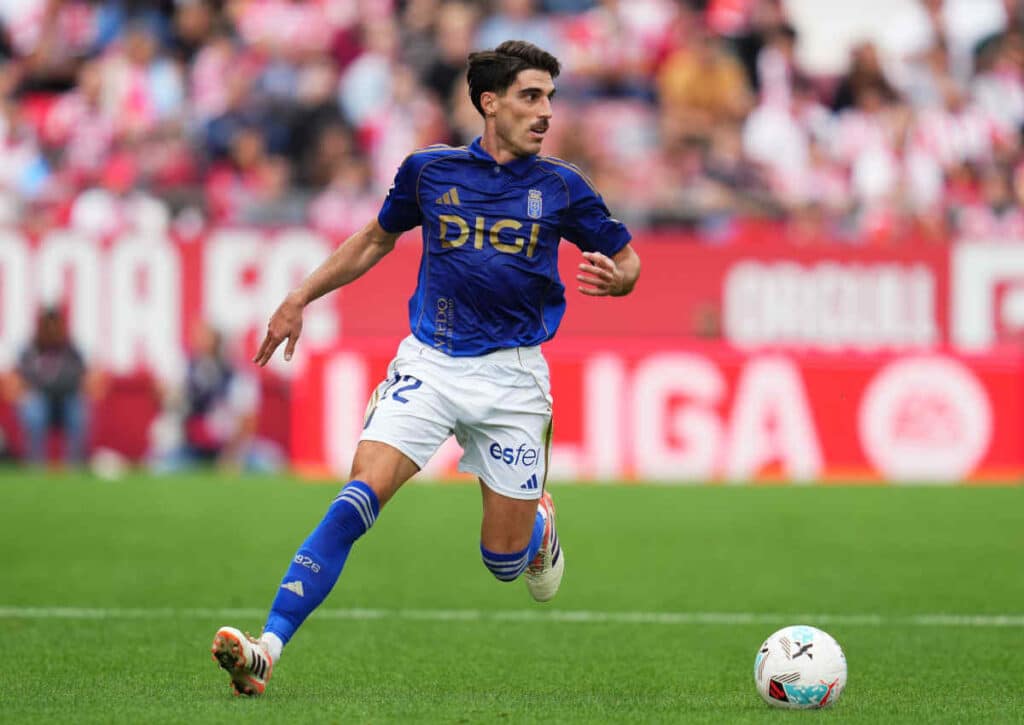 Verliert Nacho Vidal (im Bild) mit Oviedo auch das Heimspiel gegen Osasuna? (© Photo by Bagu Blanco / PRESSIN / Alamy Live News) Verliert Nacho Vidal (im Bild) mit Oviedo auch das Heimspiel gegen Osasuna?