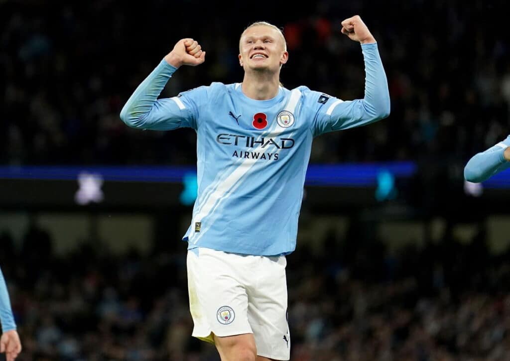 Ist Manchester City (im Bild: Erling Haaland) eine Nummer zu groß für Borussia Dortmund? (© PA Images / Alamy Stock Photo) Manchester City Dortmund Tipp