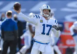 Gibt es das epische Comeback des 44-jährigen Philip Rivers für die Colts gegen die Seahawks? (© Associated Press/Alamy Live News) Gibt es das epische Comeback des 44-jährigen Philip Rivers für die Colts gegen die Seahawks?