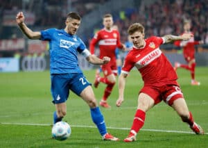 Im Duell der TSG Hoffenheim gegen den VfB Stuttgart könnte es torreich zur Sache gehen! (© HMB Media/Alamy Live News) Im Duell der TSG Hoffenheim gegen den VfB Stuttgart könnte es torreich zur Sache gehen!
