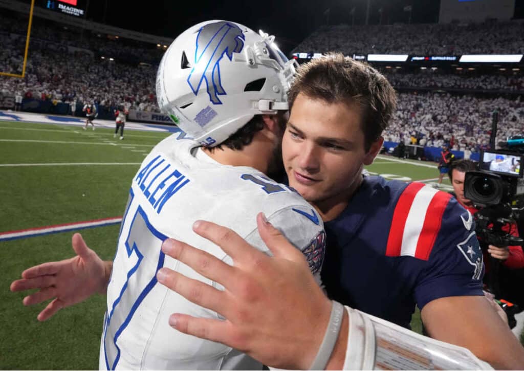 Entscheidet Drake Maye im direkten Duell mit den Bills und Josh Allen die Division zugunsten der Patriots?