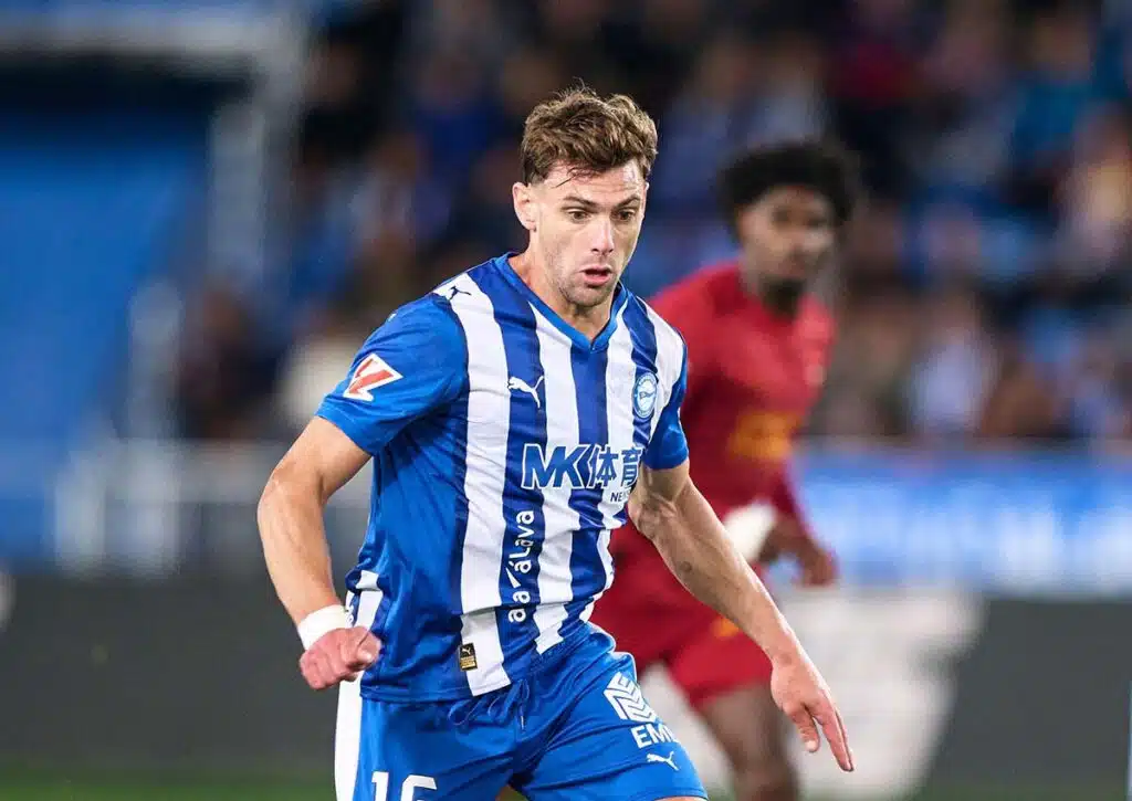 Wittert Alaves (im Bild: Boye) gegen Real Madrid die Chance auf einen Erfolg? (© Cesar Ortiz Gonzalez / Alamy Stock Photo) Alaves Real Madrid Tipp