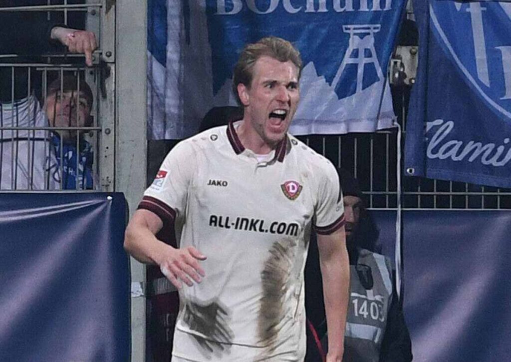 Jubelt Dresden (im Bild: Vermeij) gegen Braunschweig? (© ddp media GmbH / Alamy Stock Photo) Dresden Braunschweig Tipp