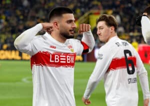 Lässt der VfB Stuttgart mit Deniz Undav auch gegen den FC Bayern die Muskeln spielen? (© norbert schmidt / Alamy Stock Photo) VfB Stuttgart vs. Bayern