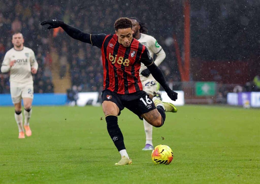 Behält Bournemouth (im Bild: Marcus Tavernier) gegen Everton die drei Punkte im eigenen Stadion (© Action Plus Sports Images / Alamy Stock Photo) Bournemouth Everton Tipp