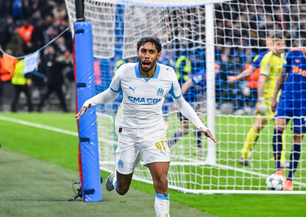 Holt sich Marseille (im Bild: Pierre-Emerick Aubameyang) auswärts bei Royale Union SG einen wichtigen Sieg? (© Independent Photo Agency / Alamy Live News) Royale Union SG Marseille Tipp