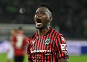 Zeigt Hannover (im Bild: Mustapha Bundu) Bochum am am 16.Spieltag der 2. Bundesliga seine Heimstärke? (© dpa picture alliance / Alamy Stock Photo) 2. Bundesliga 16. Spieltag Wett-Tipps