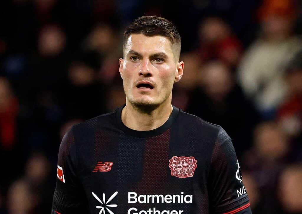 Fährt Leverkusen (im Bild: Schick) gegen Augsburg einen ungefährdeten Sieg ein? (© norbert schmidt / Alamy Stock Photo) Augsburg Leverkusen Tipp