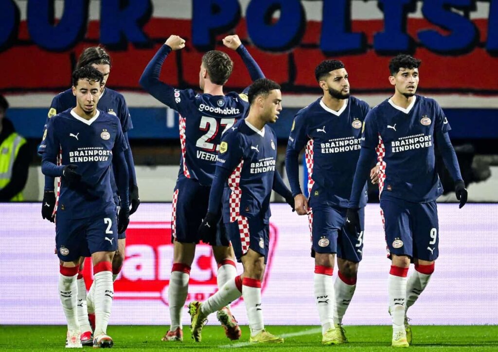 Jubelt die PSV Eindhoven am 6. Spieltag der CL-Ligaphase auch gegen Angstgegner Atletico Madrid? (© ANP / Alamy Live News) PSV Eindhoven Atletico Madrid Tipp