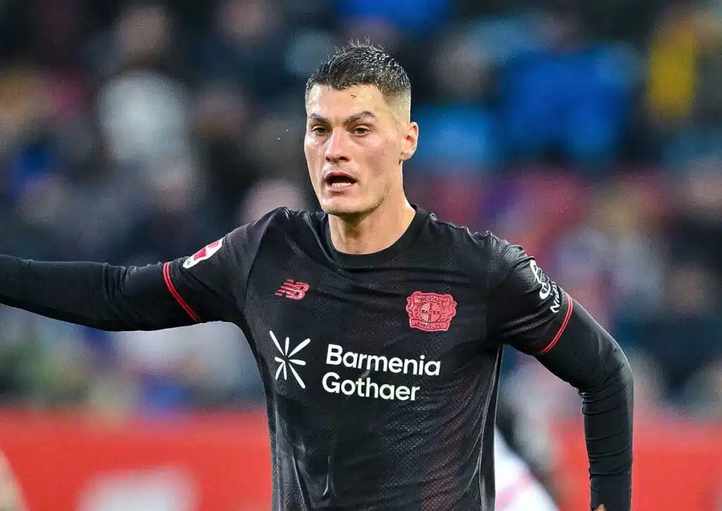 Ist Leverkusen (im Bild: Schick) bei den Champions League Tipps am 6. Spieltag kein Außenseiter? (© dpa picture alliance / Alamy Stock Photo) Champions League Außenseiter Tipps 6. Spieltag