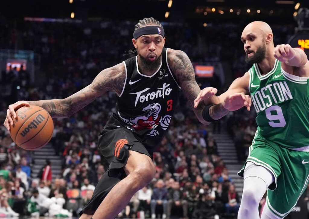 Führt Brandon Ingram (links im Bild) die Toronto Raptors zum Sieg über die New York Knicks? (© The Canadian Press/Alamy Live News) Toronto Raptors New York Knicks Tipp