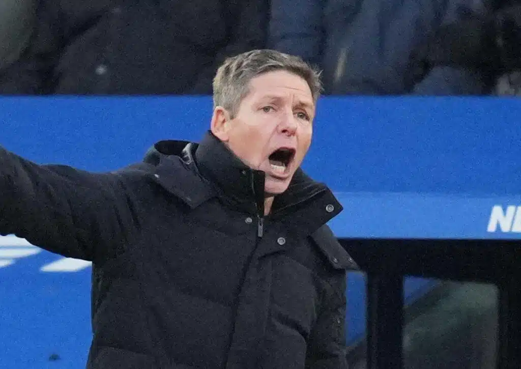 Wie gut schlägt sich KuPS gegen den klaren Favoriten Crystal Palace (im Bild: Trainer Glasner)? (© Associated Press / Alamy Stock Photo) Crystal Palace KuPS Tipp