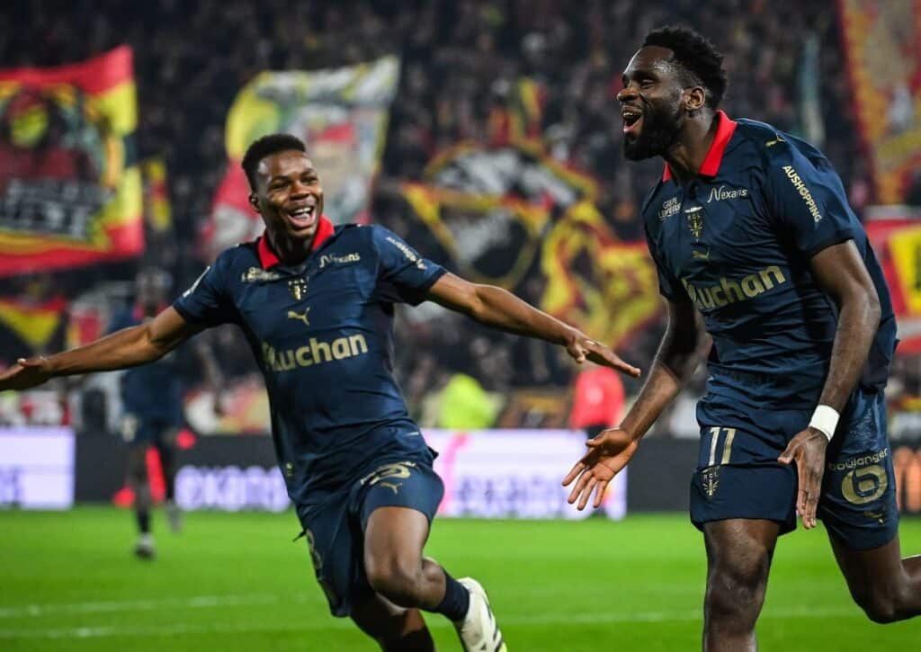 Jubelt Spitzenreiter Lens (im Bild: Sangare und Edouard) auch auswärts beim Toulouse FC? (© Independent Photo Agency/Alamy Live News) Toulouse Lens Tipp