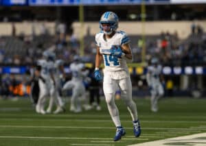 Gewinnen die Lions mit Amon Ra. St. Brown auch das nächste erwartete High-Scoring-Match gegen die Steelers? (© Associated Press / Alamy Stock Photo) Gewinnen die Lions mit Amon Ra. St. Brown auch das nächste erwartete High-Scoring-Match gegen die Steelers?