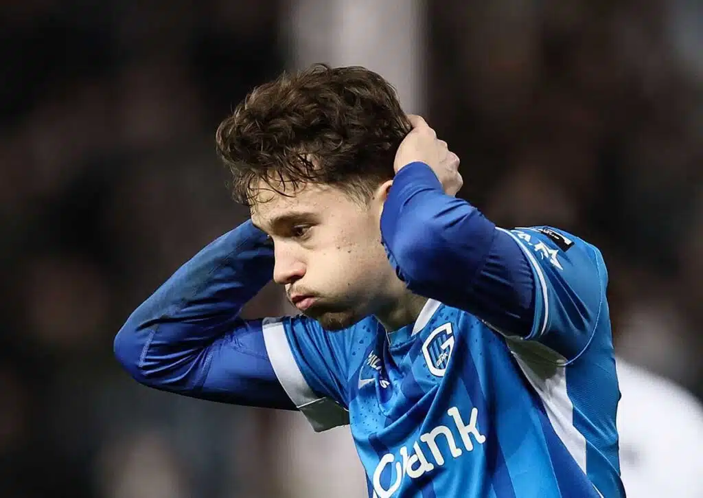 Unterliegt Genk (im Bild: Karetsas) gegen Brügge? (© Belga News Agency / Alamy Stock Photo) Genk Brügge Tipp