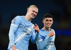 Hat Nottingham eine Chance gegen Manchester City (im Bild: Haaland, Foden)? (© PA Images / Alamy Stock Photo) Nottingham Manchester City Tipp