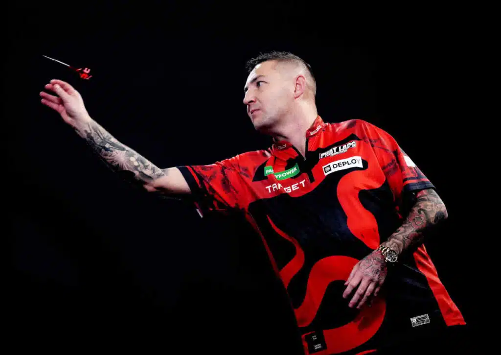 Zieht Nathan Aspinall gegen den Niederländer Kevin Doets ins WM-Achtelfinale ein?