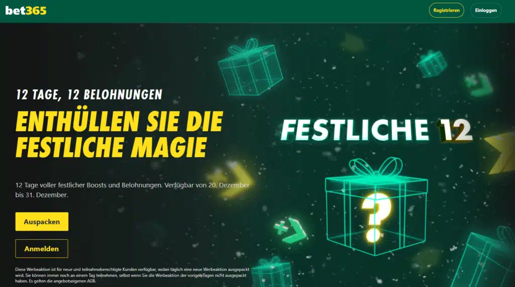 bet365 adventskalender