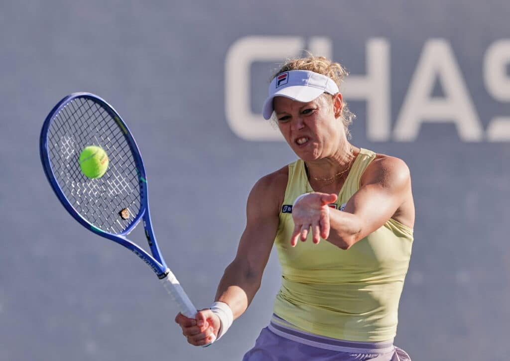 Ist Laura Siegemund (im Bild) gegen Liudmila Samsonova trotz Außenseiterrolle für eine Überraschung gut? (© Associated Press / Alamy Stock Photo) Laura Siegemund Liudmila Samsonova Tipp