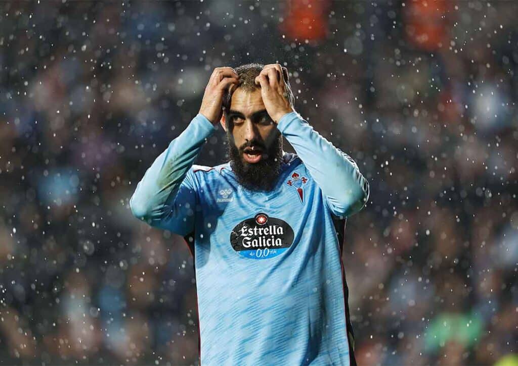 Liefern sich Celta Vigo (im Bild: Borja Iglesias) und Lille einen offenen Schlagabtausch? (© Aflo Co. Ltd. / Alamy Stock Photo) Celta Vigo Lille Tipp