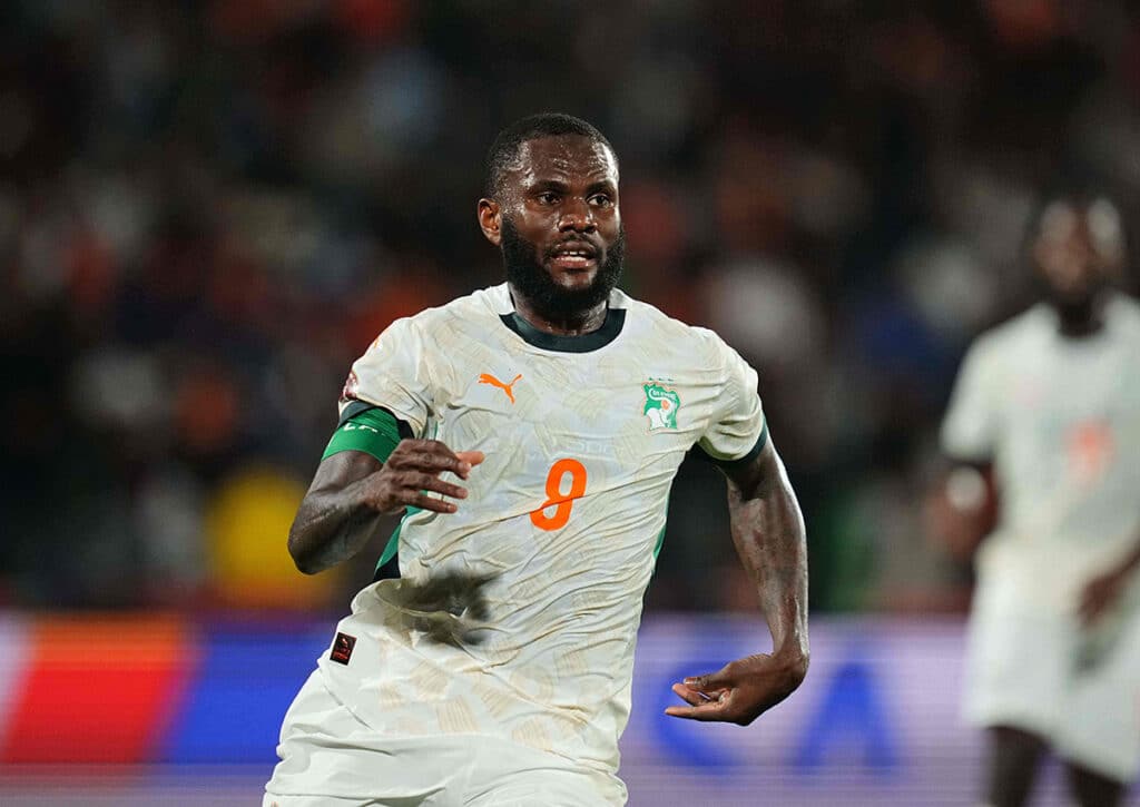 Wird die Elfenbeinküste (im Bild: Vakoun Bayo) ihrer Favoritenrolle gegen Burkina Faso gerecht? (© Ulrik Pedersen/Cal Sport Media/Alamy Stock Photo) Elfenbeinküste vs. Burkina Faso Tipp