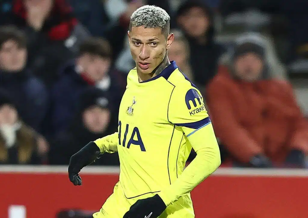 Wird Tottenham (im Bild: Richarlison) gegen Sunderland der Favoritenrolle gerecht? (© Every Second Media / Alamy Stock Photo) Tottenham Sunderland Tipp