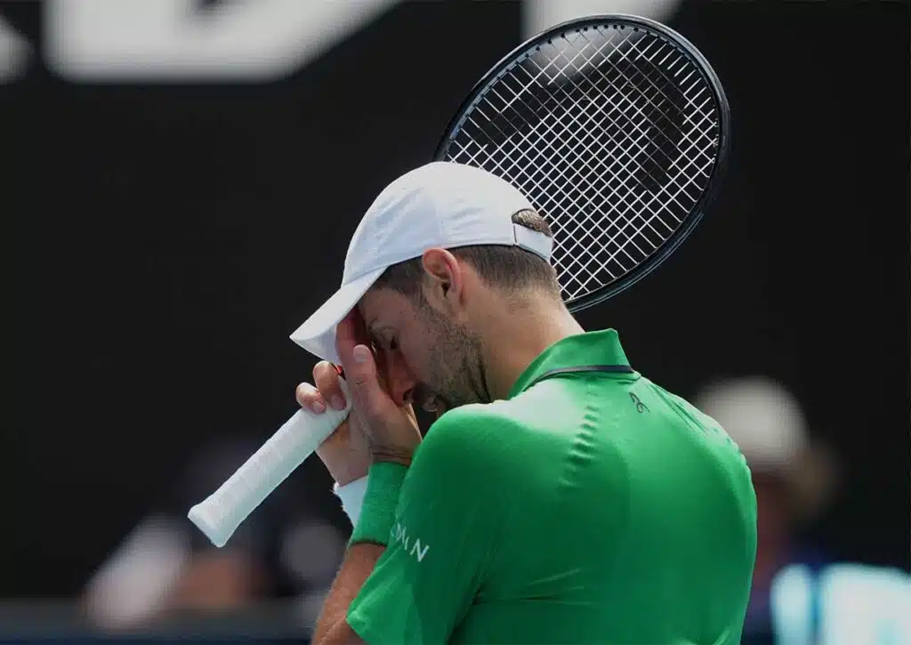 Muss sich Australian Open Rekordhalter Novak Djokovic (im Bild) Jannik Sinner geschlagen geben? (© Associated Press / Alamy Stock Photo) Novak Djokovic Jannik Sinner Tipp