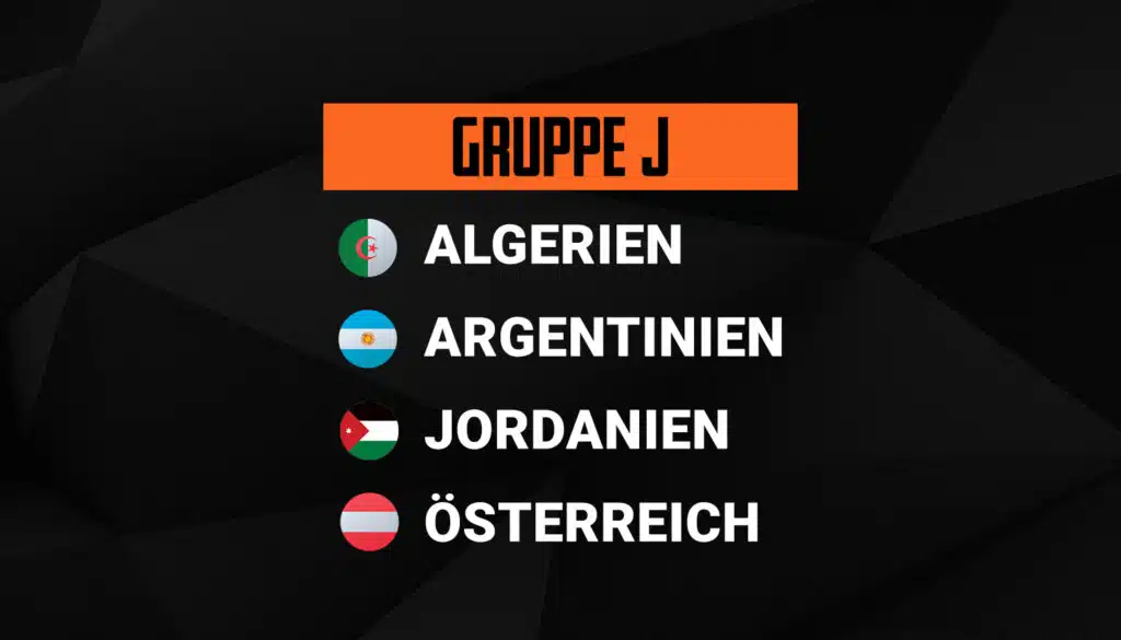 WM 2026 Gruppe J WM 2026 Gruppe J