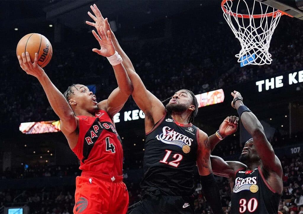 Überzeugt Barnes im Rückspiel gegen die Sixers erneut? (© Associated Press / Alamy Live News) Raptors 76ers Tipp