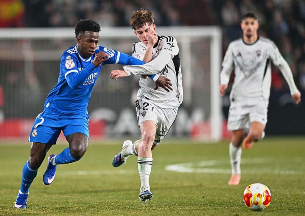 Schießt Vinicius Junior seine Königlichen nach dem peinlichen Auftritt in Albacete aus der Krise? (© Magara Press SL / Alamy Stock Photo) Real Madrid Levante Tipp