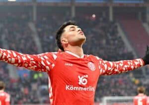 Beendet Mainz (im Bild: Nadiem Amiri) den kurzen Höhenflug des HSV? (© dpa picture alliance / Alamy Stock Photo) Mainz HSV Tipp