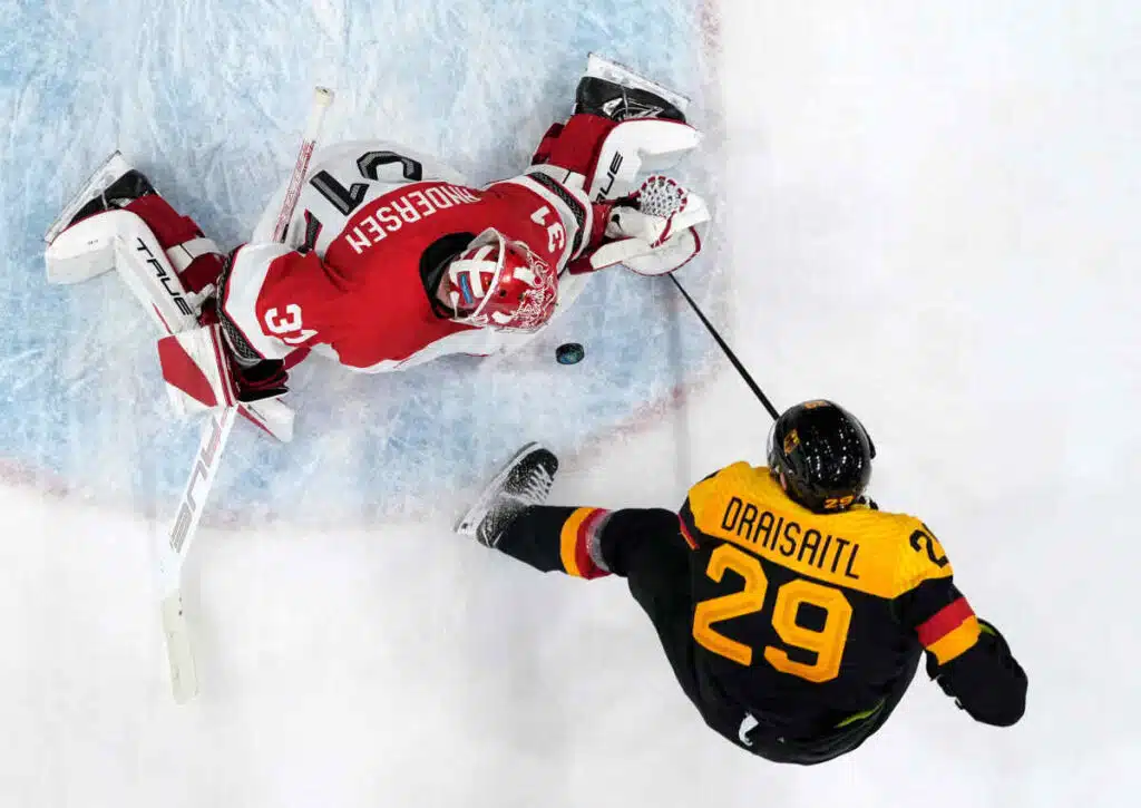 Wie viele Tore können Draisaitl und Co. für Deutschland gegen die USA erzielen? (© Associated Press / Alamy Stock Photo) Wie viele Tore können Draisaitl und Co. für Deutschland gegen die USA erzielen?