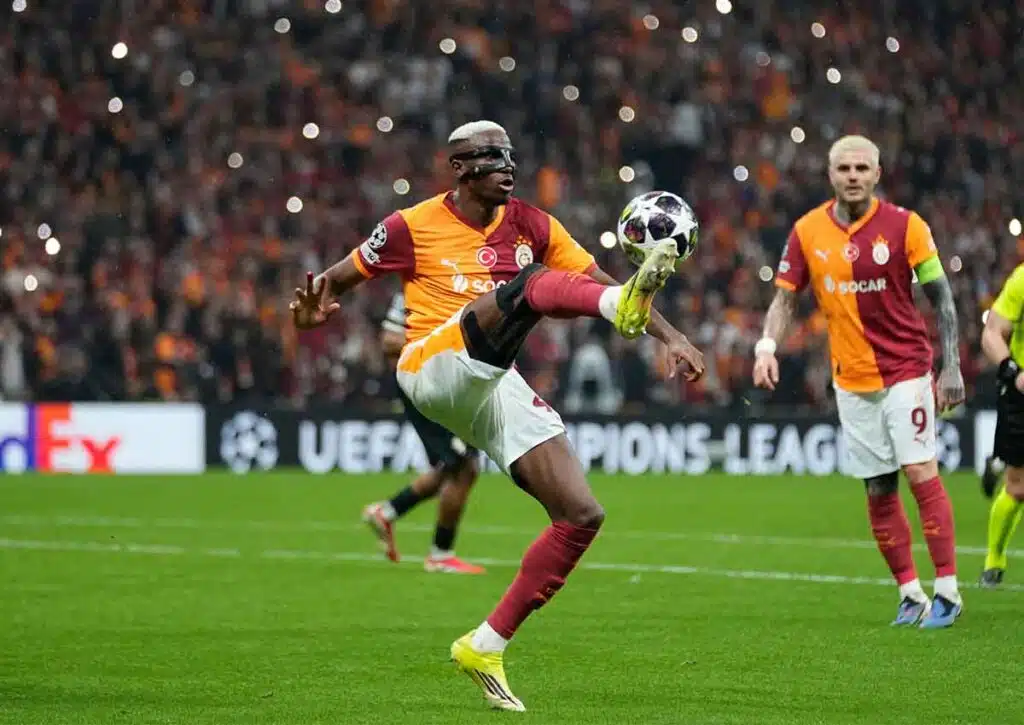 Kann sich Galatasaray (im Bild: Victor Osimhen) auch bei Juventus in Turin durchsetzen? (© Associated Press / Alamy Stock Photo) Galatasaray Juventus Tipp