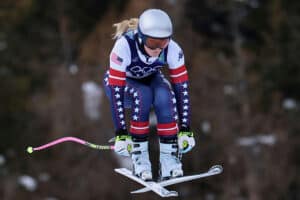 Fliegt Lindsey Vonn trotz Kreuzbandriss zu Olympia-Gold? (&copy; Associated Press)