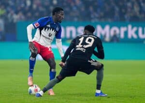 Hält der HSV (im Bild: Jatta) die Erfolgsserie aktiv? (© dpa picture alliance / Alamy Stock Photo) HSV Union Berlin Tipp