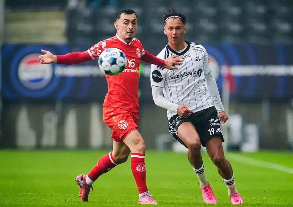 Geht das internationale Abenteuer für Mainz (im Bild: Paul Nebel) nach dem Rückspiel gegen Sigma Olomouc weiter?