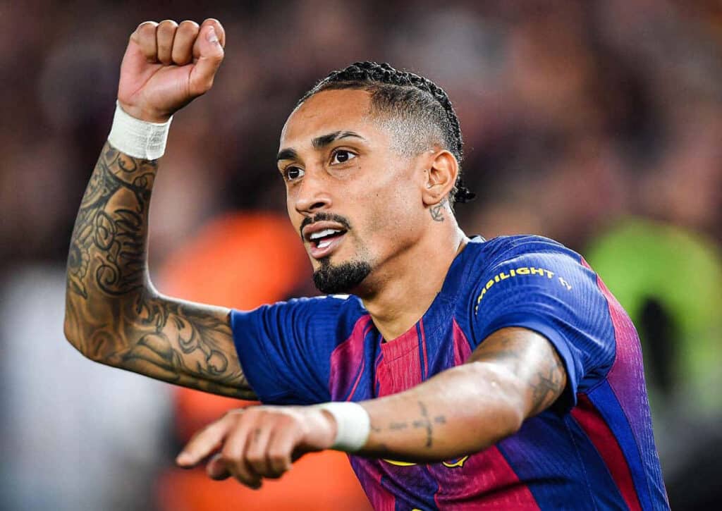 Lässt der FC Barcelona (im Bild: Raphina) den Gästen aus Newcastle im Heimspiel keine Chance? (© ZUMA Press, Inc. / Alamy Stock Photo) Barcelona vs. Newcastle Tipp