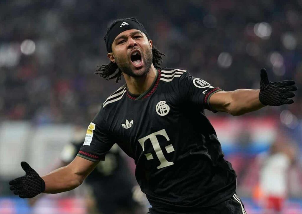 Wird der Außenseiter Atalanta Bergamo gegen Bayern (im Bild: Gnabry) unterschätzt? (© Associated Press/ Alamy Stock Photo) Bayern Atalanta Bergamo Tipp