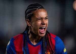 Zeigt Barcelona Femino (im Bild: Esmee Brugts) gegen den Erzrivalen Real Madrid ihre ganze Klasse in der Champions League? (© ZUMA Press, Inc. / Alamy Stock Photo) Real Madrid Barcelona Frauen Tipp