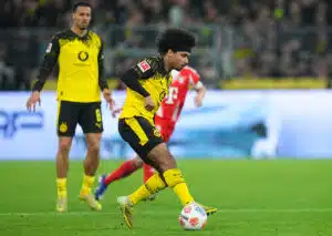 Welche Ziele kann Borussia Dortmund (im Bild: Karim Adeyemi) in dieser Saison noch verfolgen? (© ZUMA Press, Inc. / Alamy Stock Photo) Bundesliga Außenseiter Tipps 25. Spieltag 2025/26