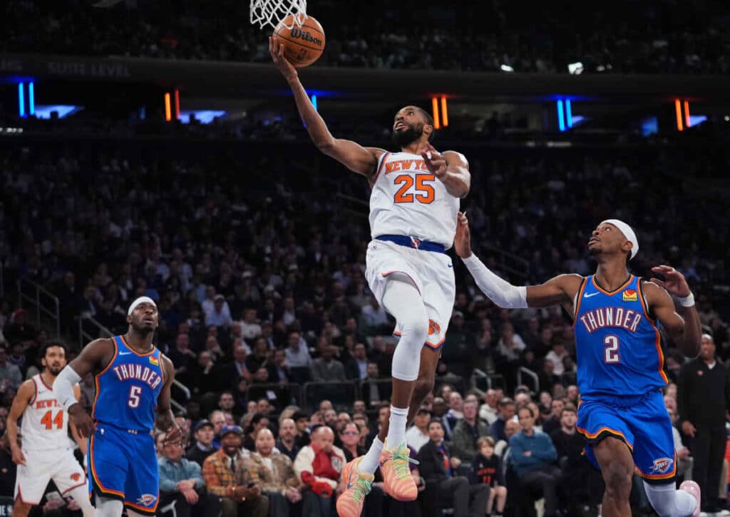 Können die Knicks bei den OKC Thunder das Match zweier Top-Teams lange offen halten?