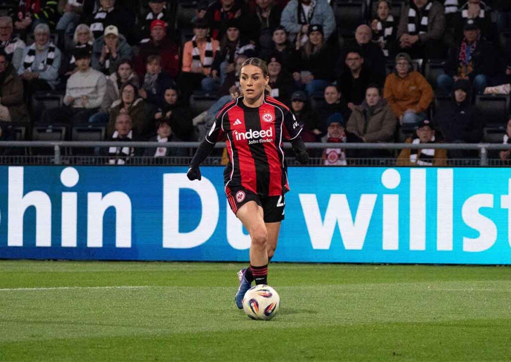 Sind die Frankfurt Frauen (im Bild: Ereleta Memeti) in Köln erfolgreich? (© SPP Sport Press Photo. / Alamy Stock Photo) Köln Frankfurt Frauen Tipp