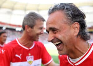 Ex-VfB-Kicker Maurizio Gaudino sieht Stuttgart auf einem guten Weg und aktuell deutlich besser als RB Leipzig. (© dpa picture alliance / Alamy Live News) Maurizio Gaudino Interview