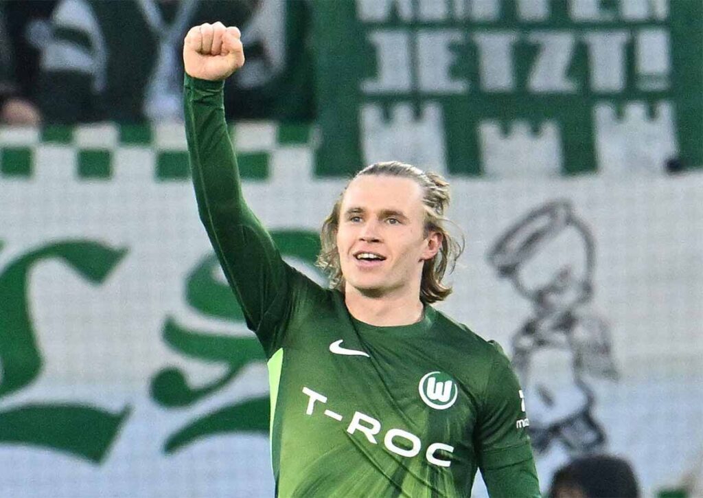 Sammelt Wolfsburg (im Bild: Patrick Wimmer) gegen Gladbach drei wichtige Punkte? (© Associated Press / Alamy Stock Photo) Wolfsburg Gladbach Tipp